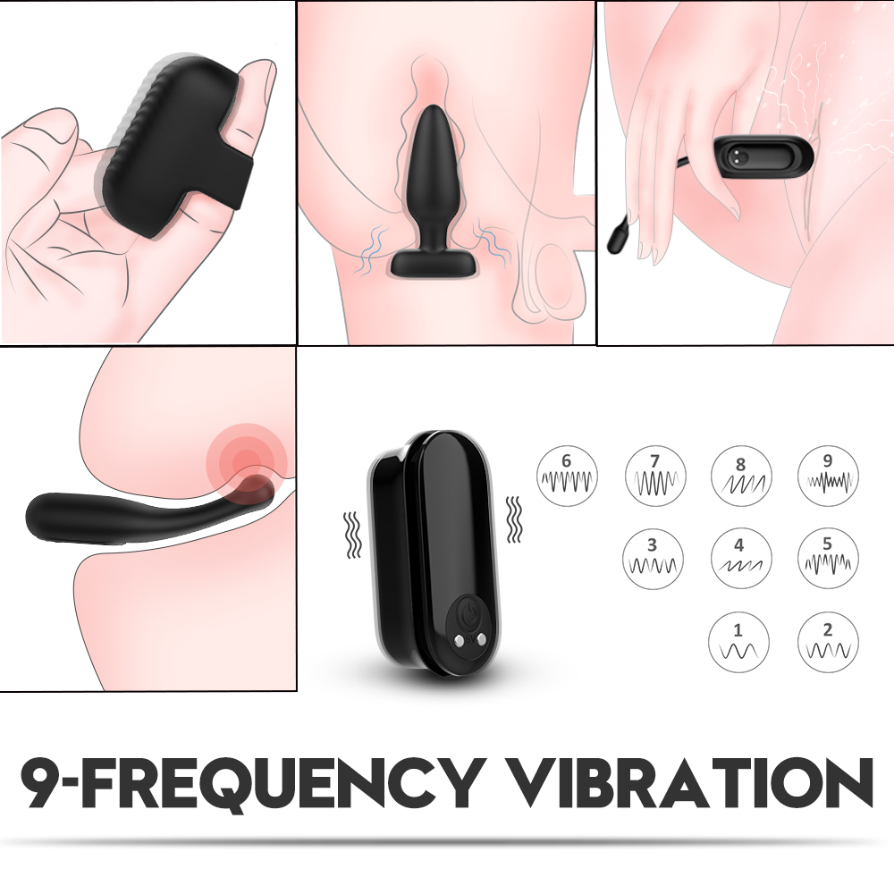 Anal plug toys sex adult vagina massager vibrator adult finger sleeve silicon vagina vibrator sex toy sets【S-430】