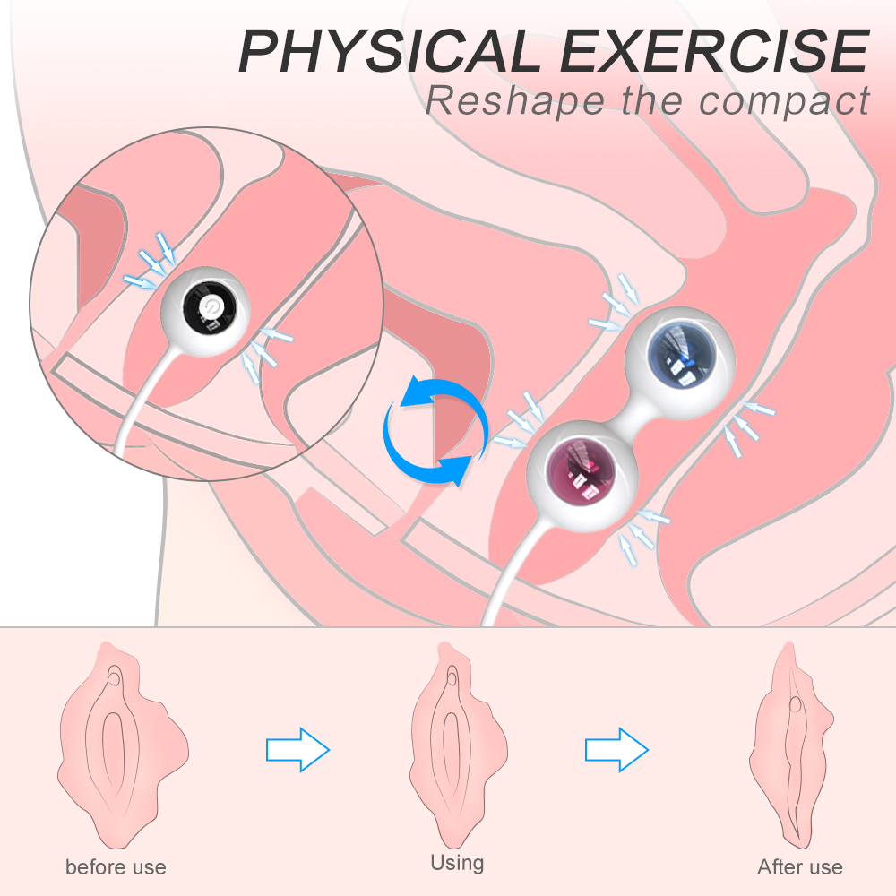 smart remote control vibration kegel balls vagina pelvic floor muscle kegel ball exercise weights for women【S354-2】