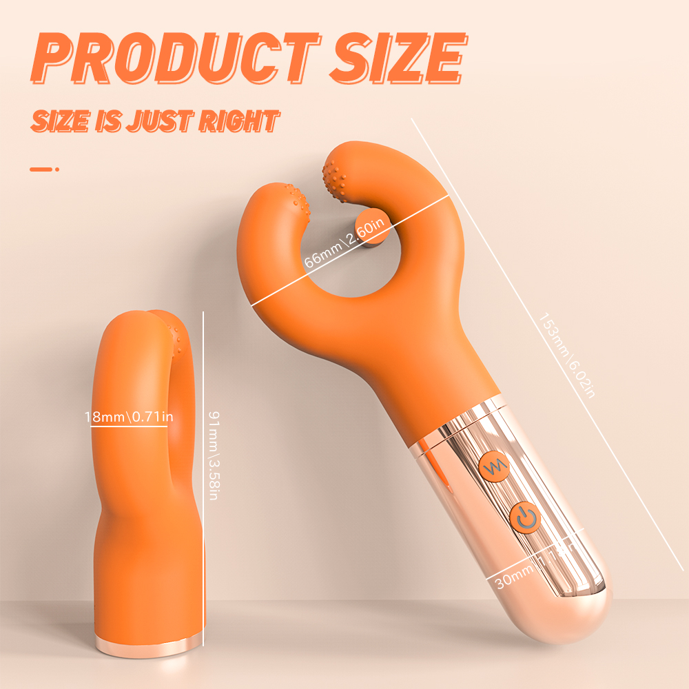 Soft Medical grade silicone +ABS adult artificial penis massage penis vibrator orange toys sex adult【S351】