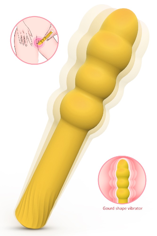 Silicone pussy womens wireless vibrator dildo pussy massager g spot vibrator yellow sex toys for woman【S346】