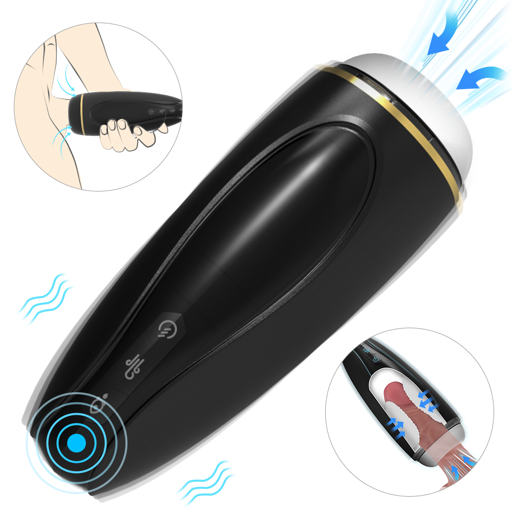 9 frequency automatic male masturbator cup sex toys vibrator USB magnetic charge adult sex toys for men【S333】