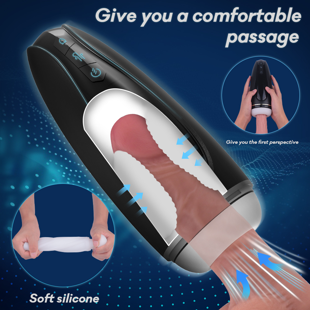 9 frequency automatic male masturbator cup sex toys vibrator USB magnetic charge adult sex toys for men【S333】