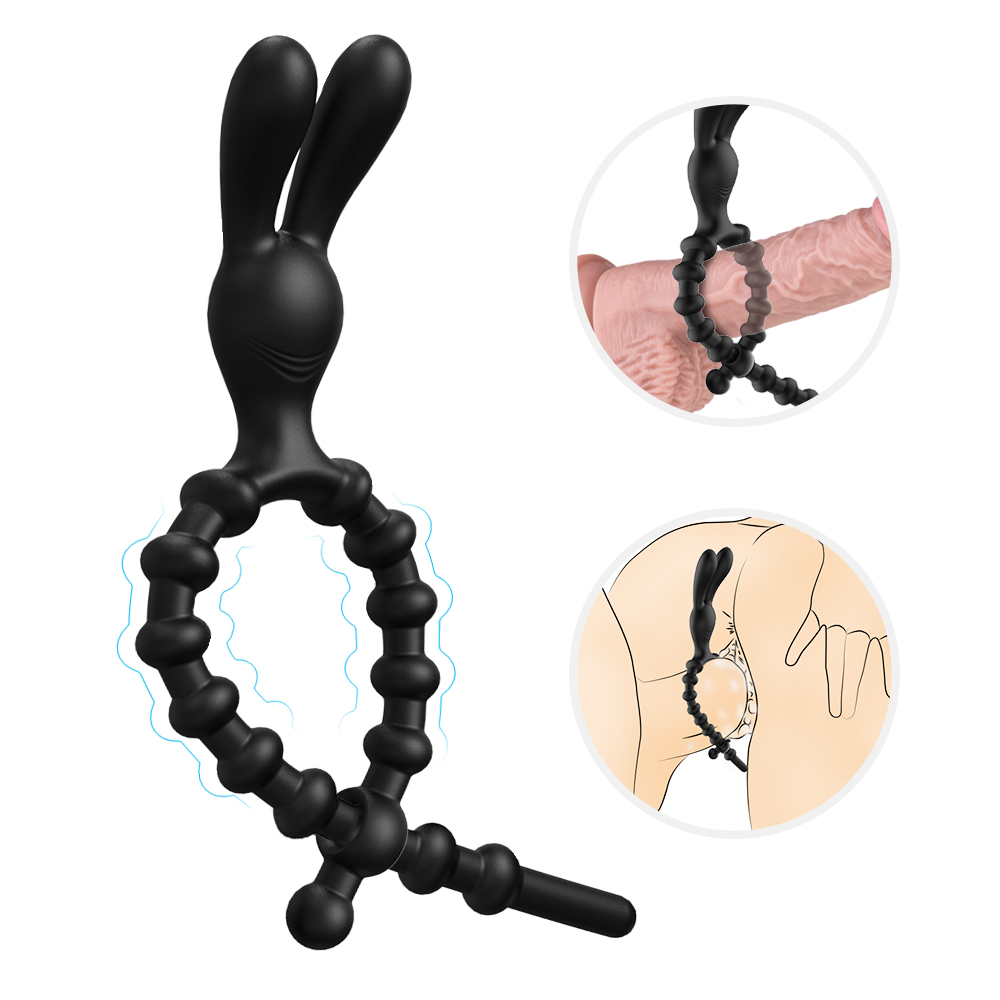 adult men rabbit cock rings sex toys  penis clitoris stimulator  cock sleeve【S332】