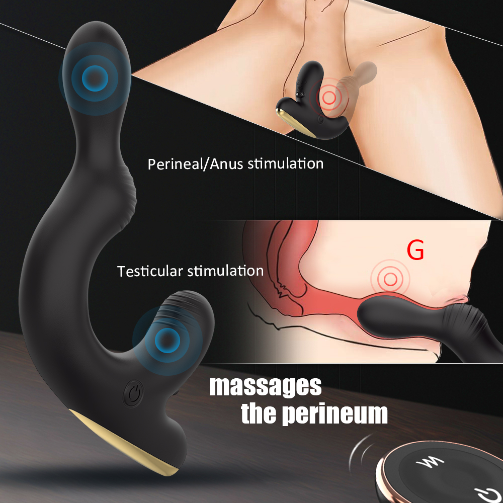 Silicone Prostate Massager Anal Sex Toys Anal Butt Plug  a remote control Vibrating anal vagina sex toys for men masturbating 【S319-2】