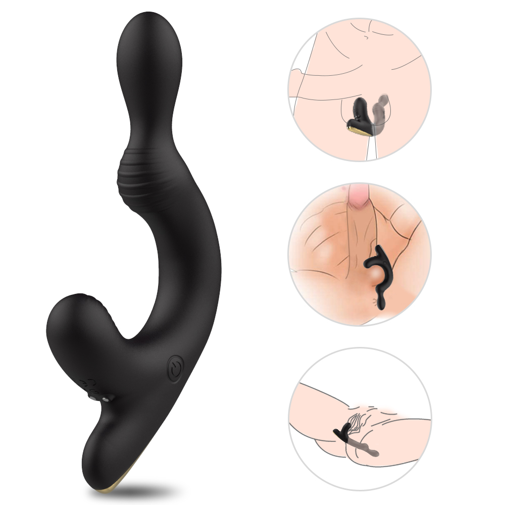 Silicone Prostate Massager Anal Sex Toys Anal Butt Plug  Vibrating anal vagina sex toys for men masturbating 【S319-2】