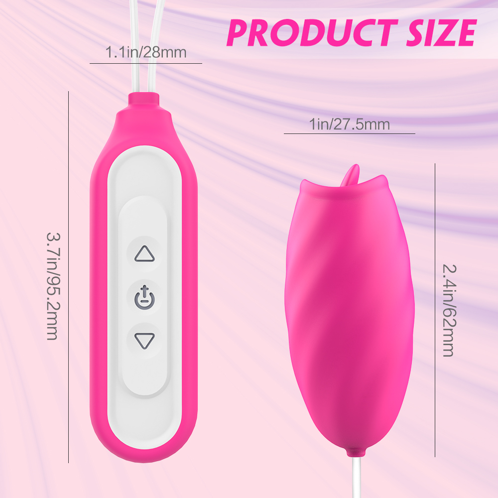 2 in 1 ose vibrators adult toy women spiral  sex toy with tongue vibrator for female【S297】