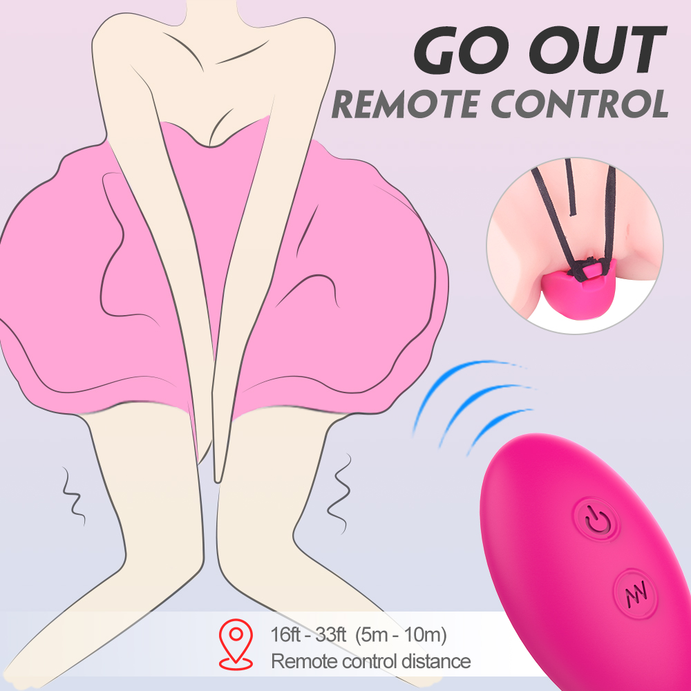 Electric mini telecontrol wireless wearable vibrator  for massaging women's clit nipple stimulator vibrating【S293-2】