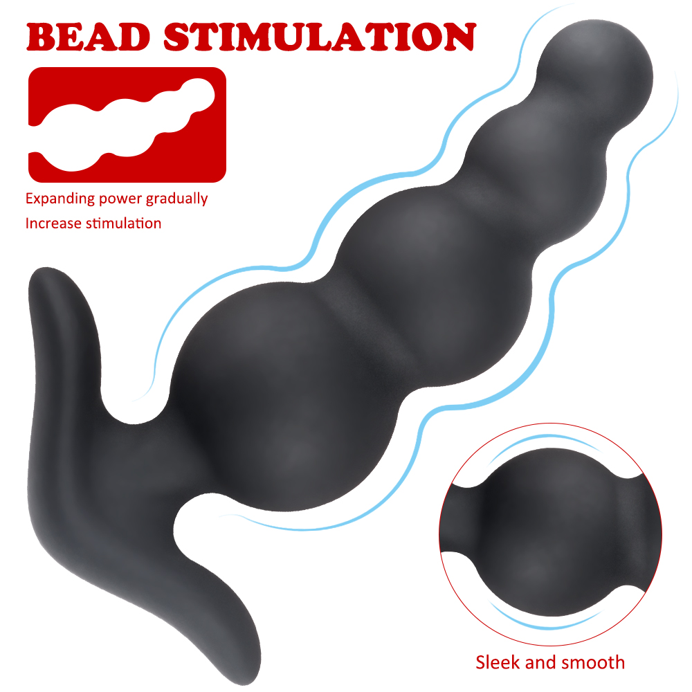 silicone large anal beads  sex toys for women vagina men huge anal plugs play masturbator【S268】