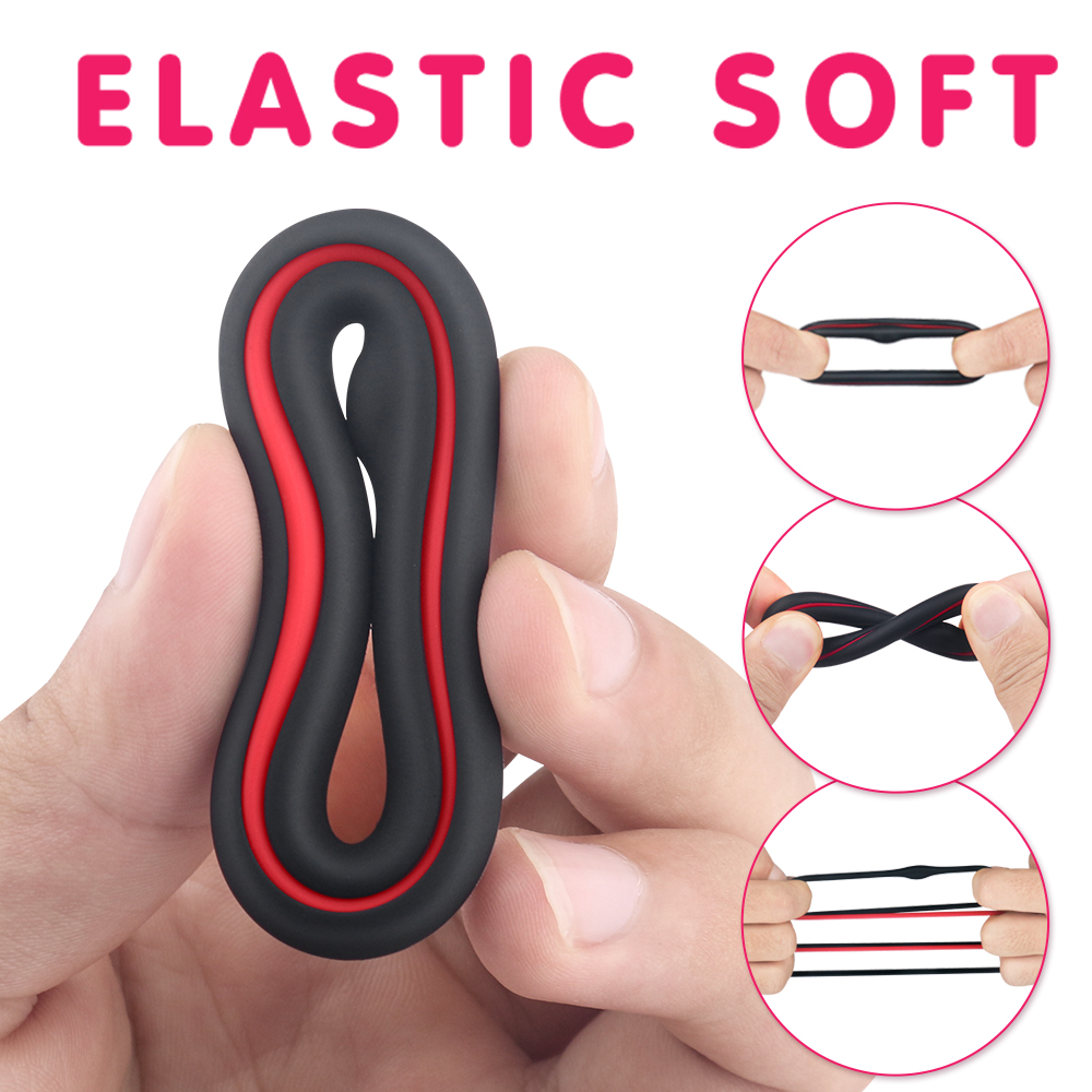 Small to big silicone triple flexible penis ring sex toys men cock penis rings product for male cock rings【S250】