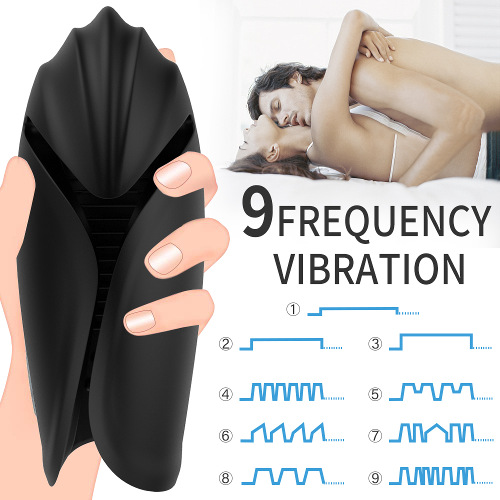 Male Masturbators Black Penis Vibrator Sex Toy Waterproof Masturbation Red penis massager Vibrator sex toy for men【S227】