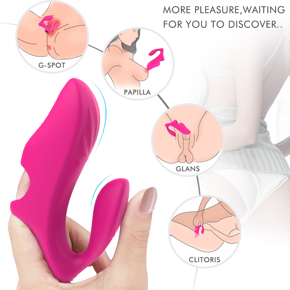 Silicone g spot telecontro vibrator sex toy finger sleeve finger vibrators for women clitoris stimulator【S217-2】