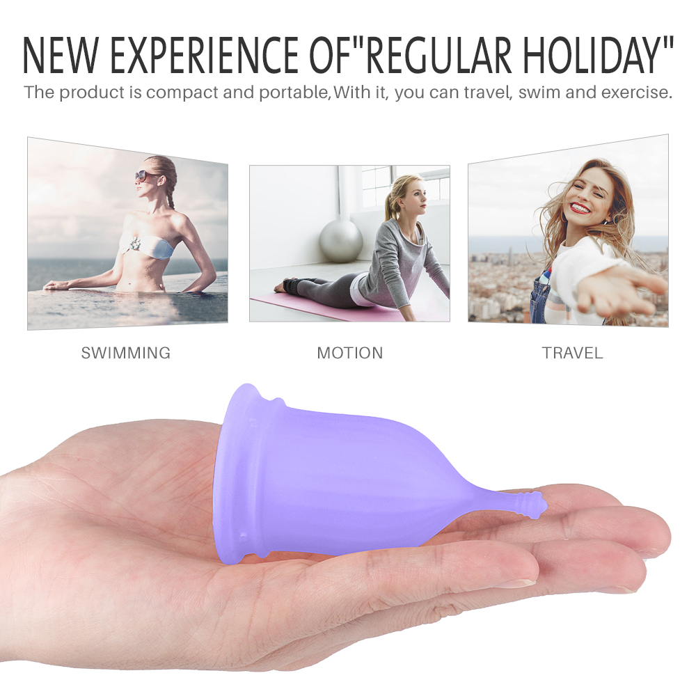 100% Medical Silicone medium yards Women's Menstrual Cups Women's Menstrual Cups Reusable Women's Menstrual Cups【S210-2】