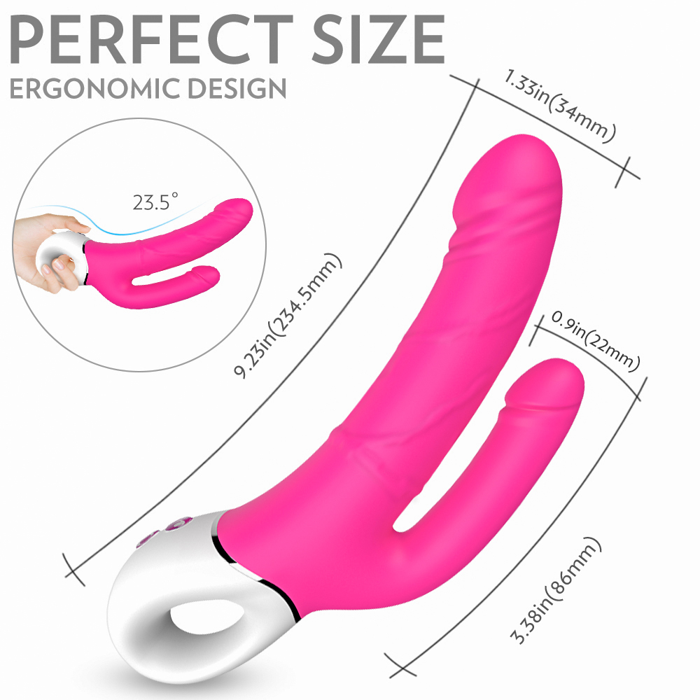 Silicone Waterproof G  Spot Anal Clitoris Stimulate Secret double plug Vibrator Toys Sex Adult vibrator sex toys for woman【S200-2】