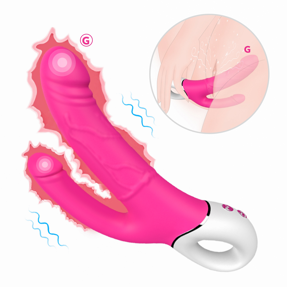 Silicone Waterproof G  Spot Anal Clitoris Stimulate Secret double plug Vibrator Toys Sex Adult vibrator sex toys for woman【S200-2】