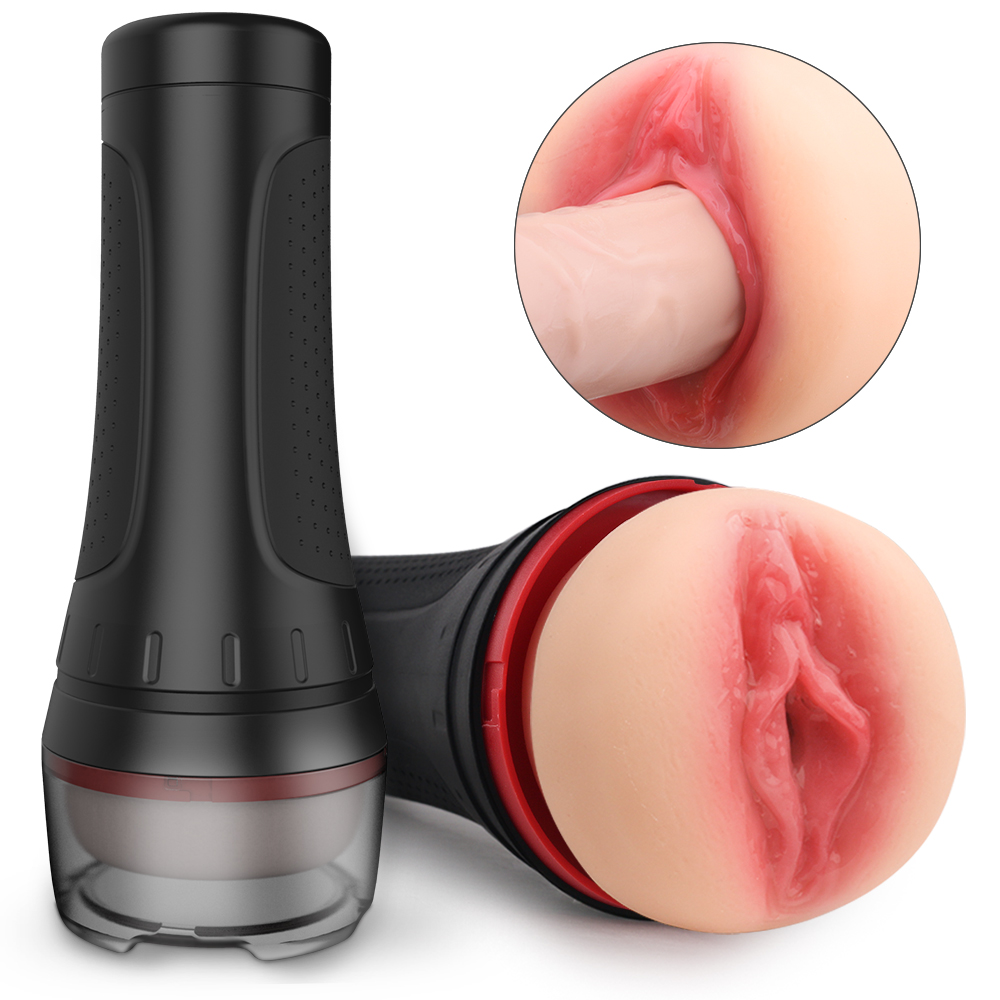 Wholesale hand free male vagina deep throat sex toys for men masturbating vibrating masturbator【S167】