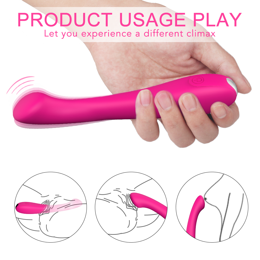 Adult silicone female masturbation vagina nipple vibrating sex toy g sport dildo vibrator for women【S152】