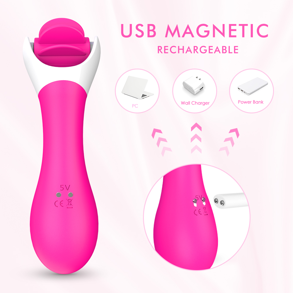 Silicone Electric Adult Sex Toy Vibrating Rotation Licking Tongue Dildo Vibrator for Woman Sex Products USB Charging【S148】