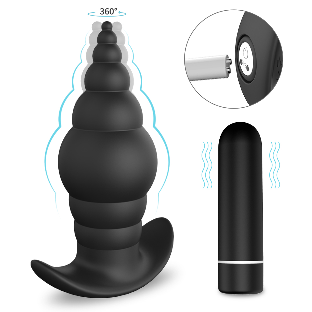 Anal plug prostate massager【S117】 G-spot male backyard vibration masturbation device Women Female Couple