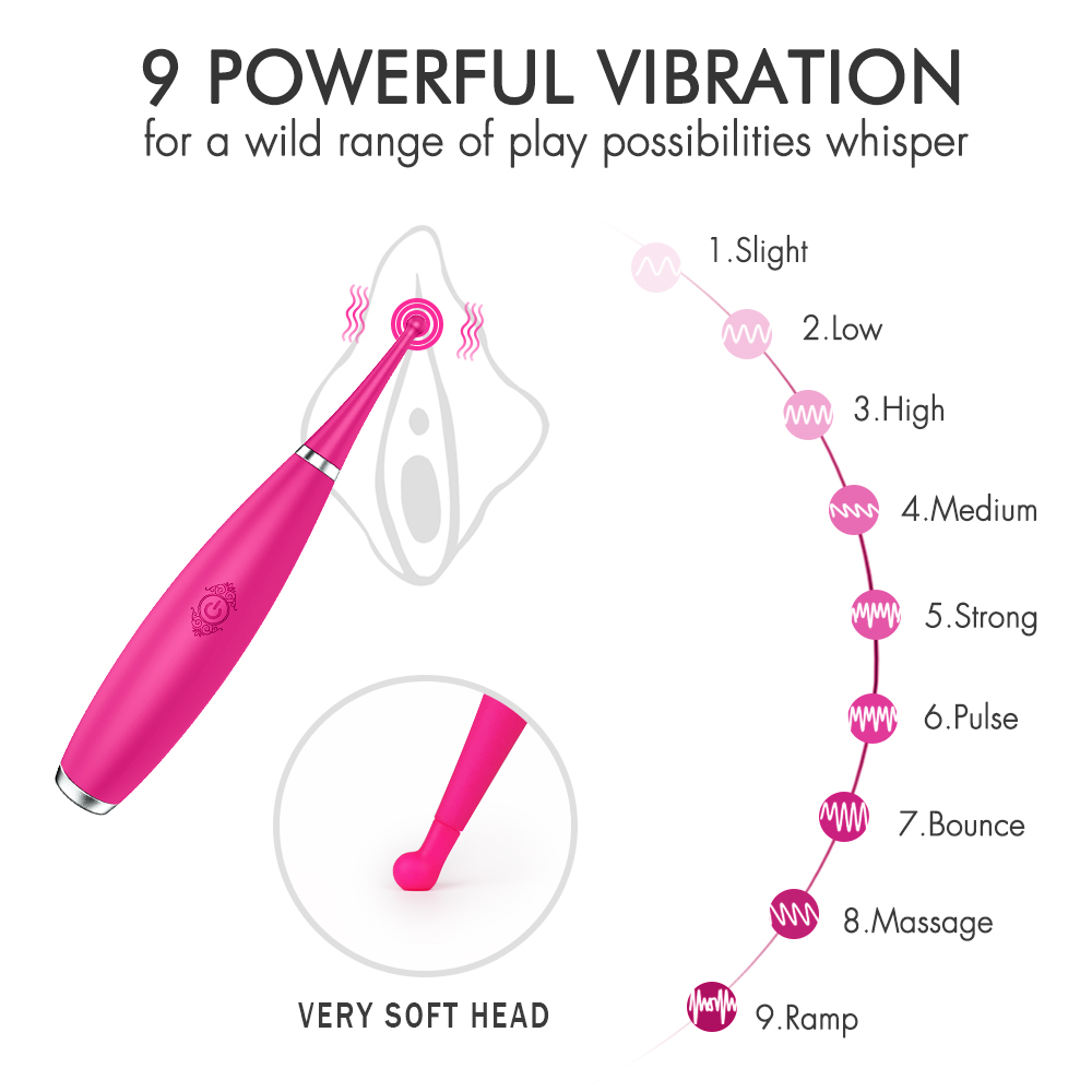 Drop shipping soft silicone nipple vibrator clitoris stimulate vibrators in sex products women【S101】