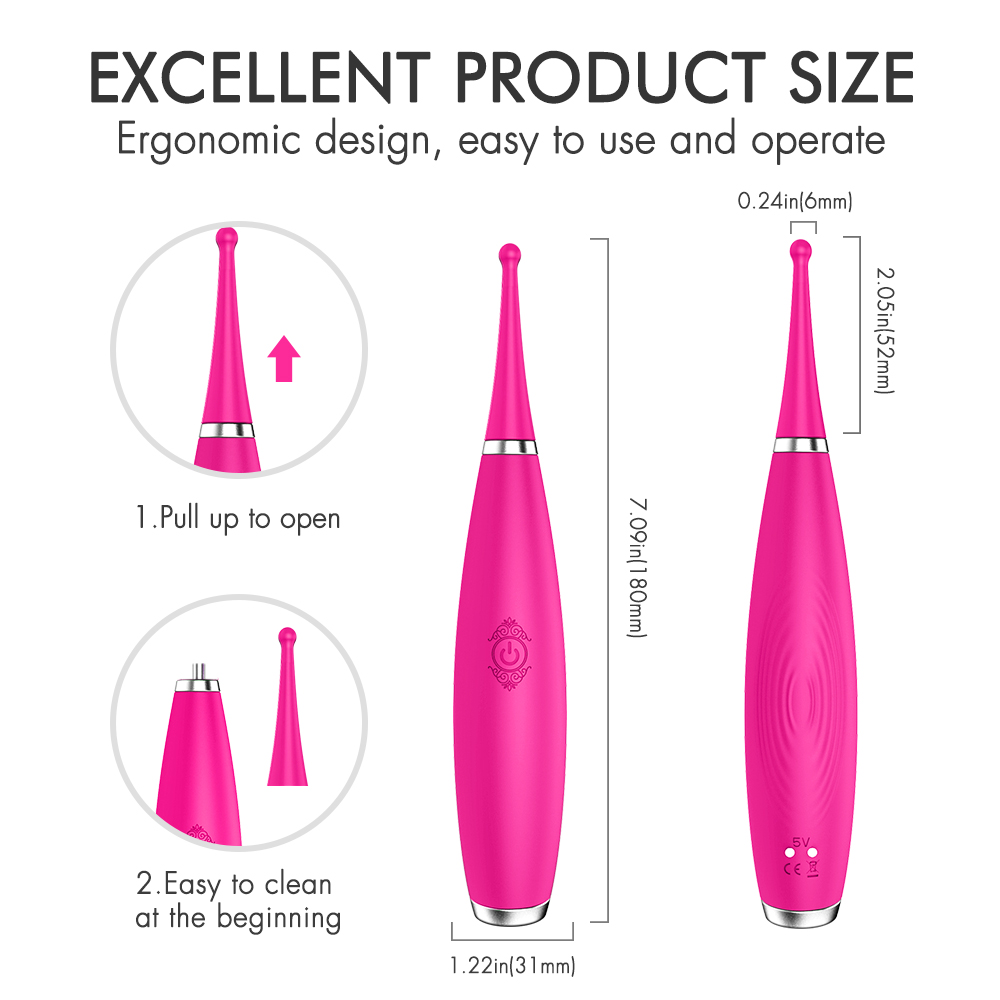 Drop shipping soft silicone nipple vibrator clitoris stimulate vibrators in sex products women【S101】