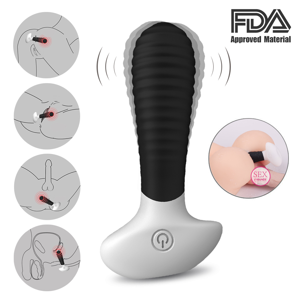 Male And Female Anal Plugs【S093】Charging Vibration Silicone Anal Plugs Vibrating Anal Plugs