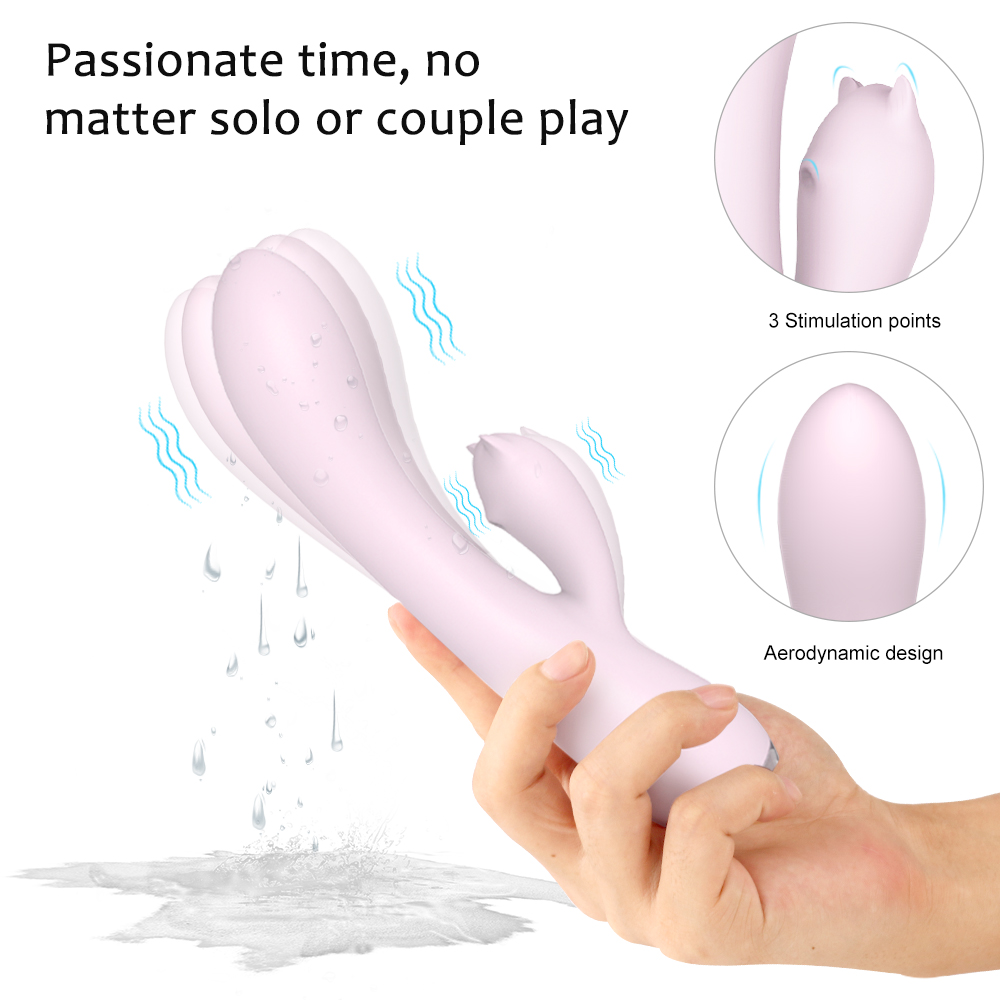 Drop shipping rabbit sex toy clitoris stimulate usb charger rabbit vibrator g spot【S085】