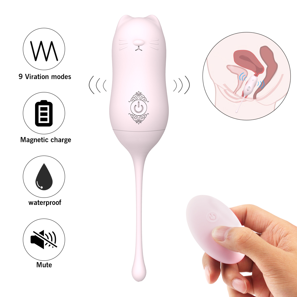 Meow modelling remote control vibrator  vibrating kegel balls bullet clitoris simulate vibrator sex toy for women female masturbating【S080-2】