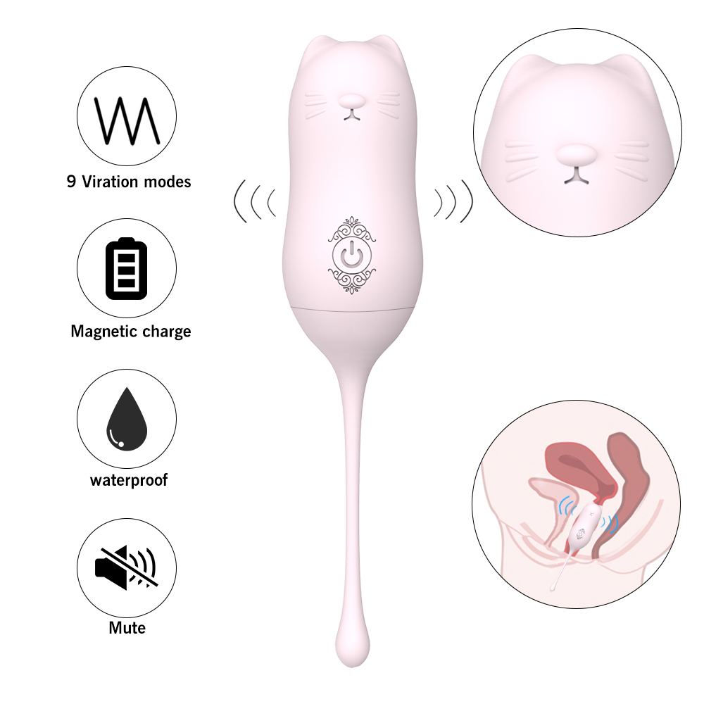 Meow modelling vibrator  vibrating kegel balls bullet clitoris simulate vibrator sex toy for women female masturbating【S080】