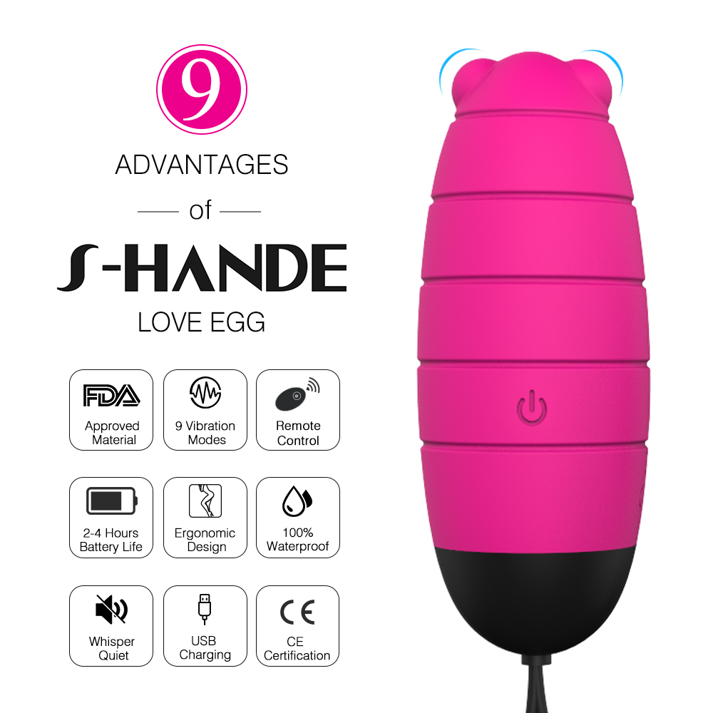 Soft silicone other sex products clitoral stimulation vagina kegel vibrator with remote balls kegel exercise【S069】