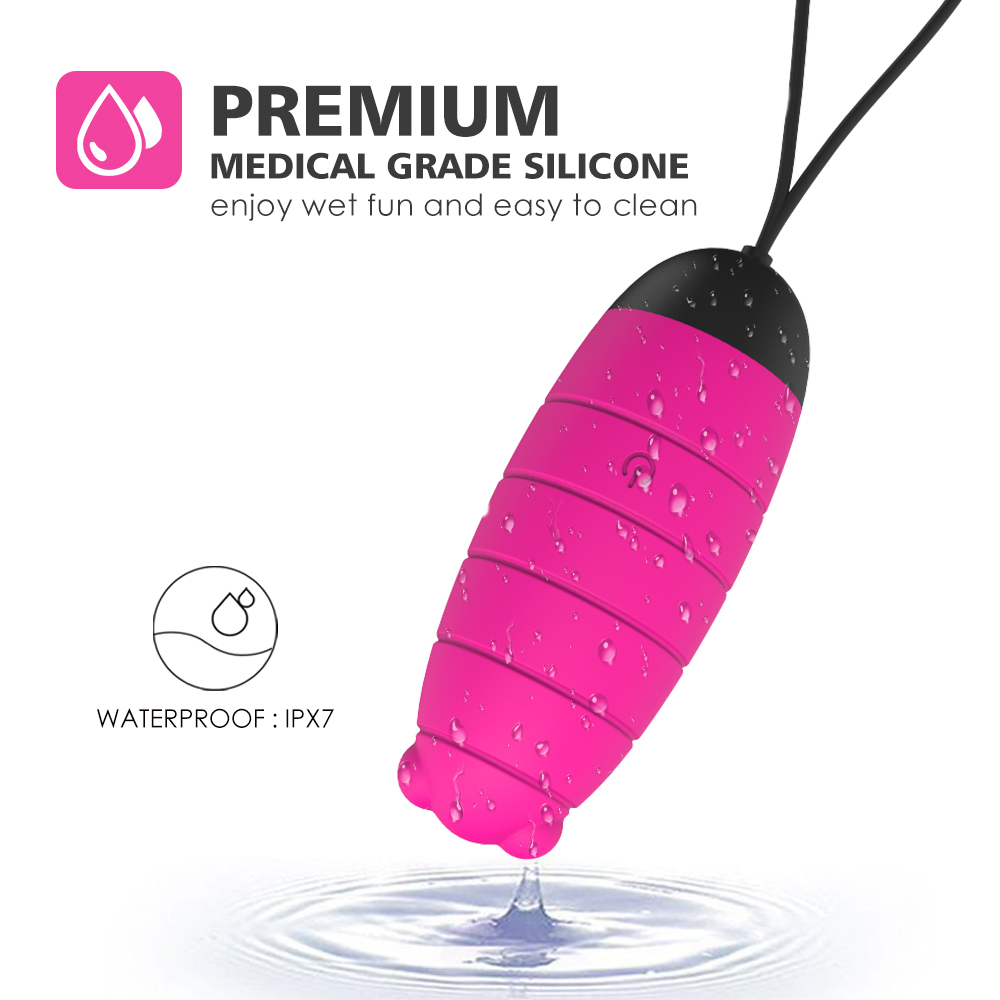 Soft silicone other sex products clitoral stimulation vagina kegel vibrator with remote balls kegel exercise【S069】