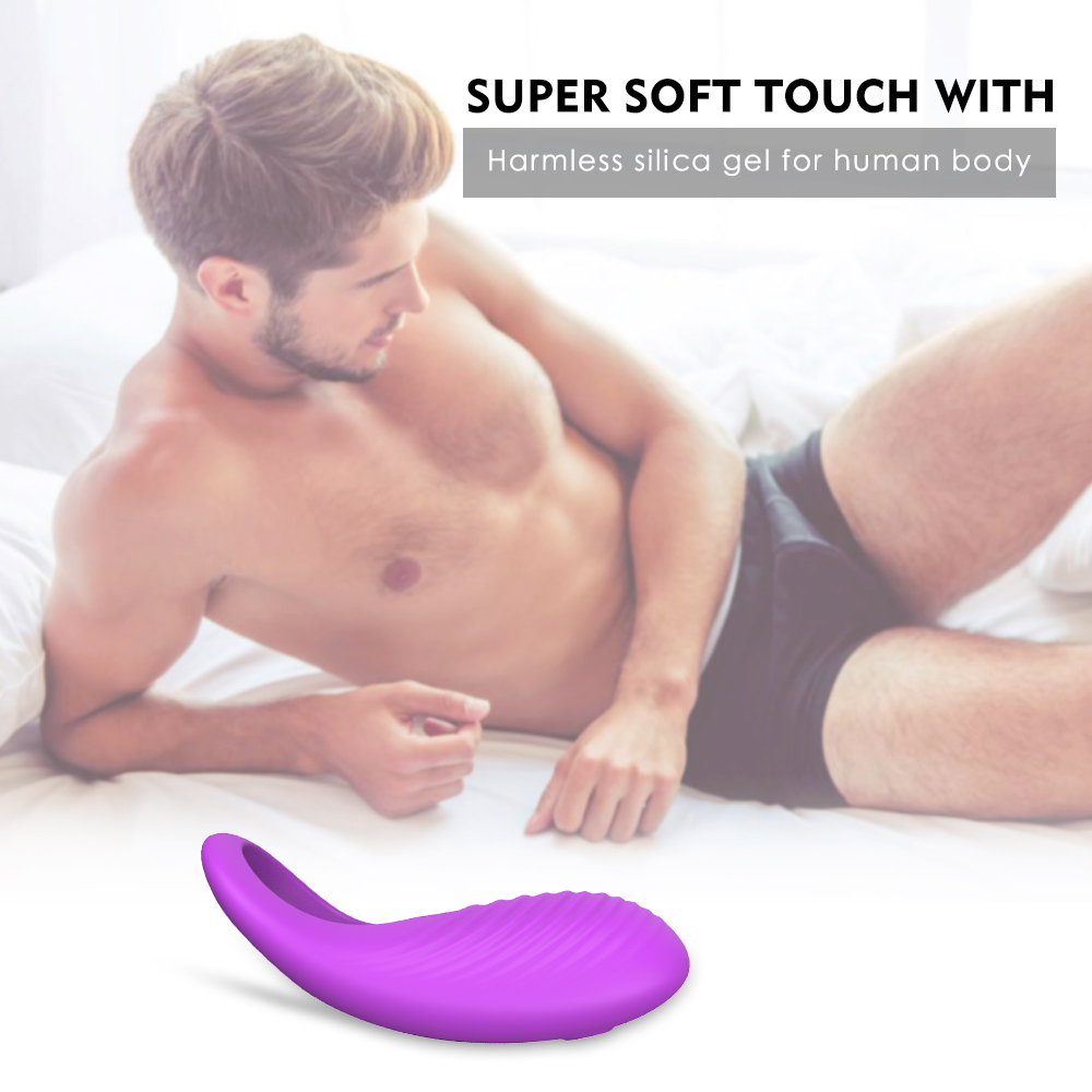 Silicone wireless remote control Vibration Ring Couples Share Stimulation Delay Flirting Lock Ring【S045-2】