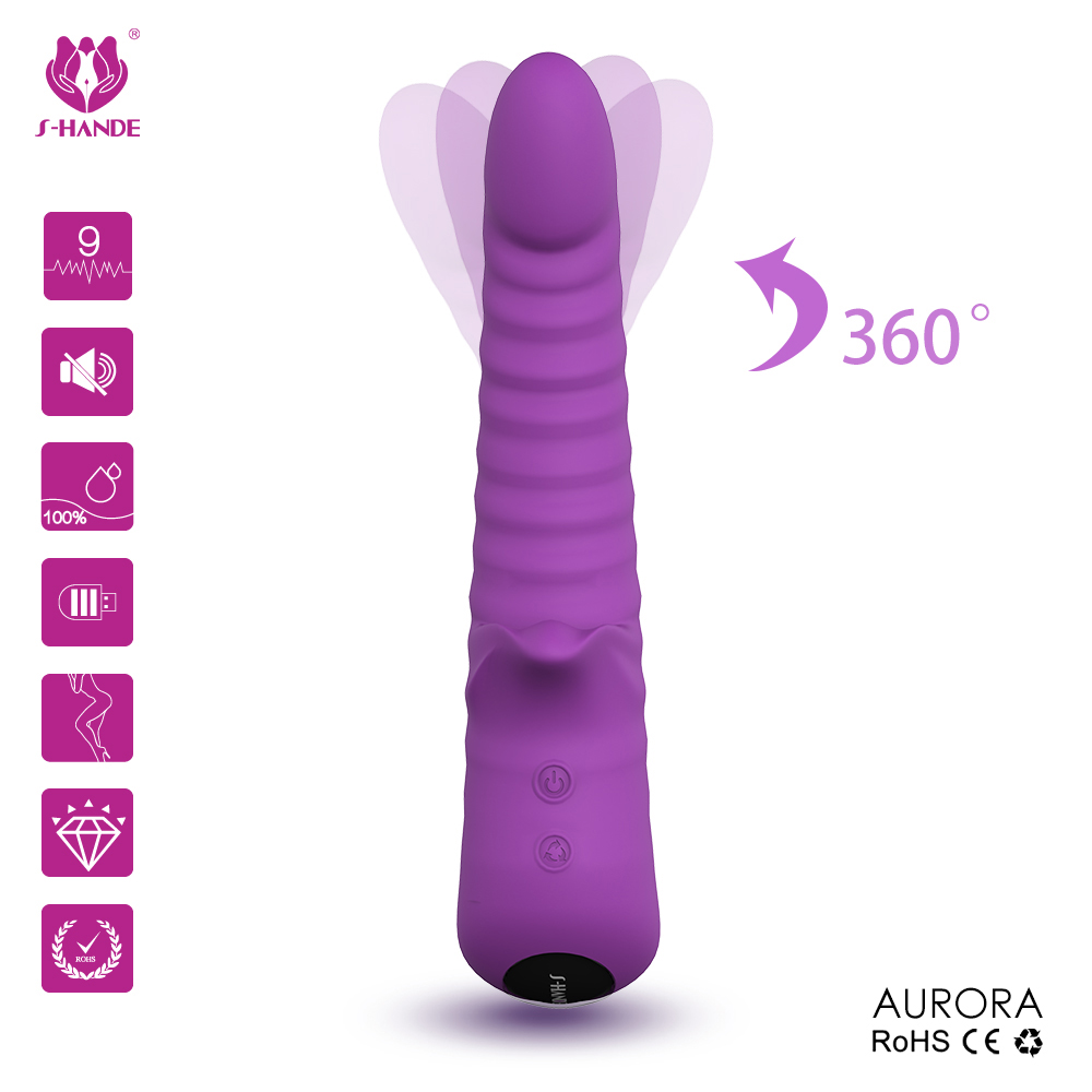 Silicone Sex Products Clitoris Nipple Stimulator Women Adult Couple Sex Toys Vibrating Massage Mini Rabbit Vibrator【S043】