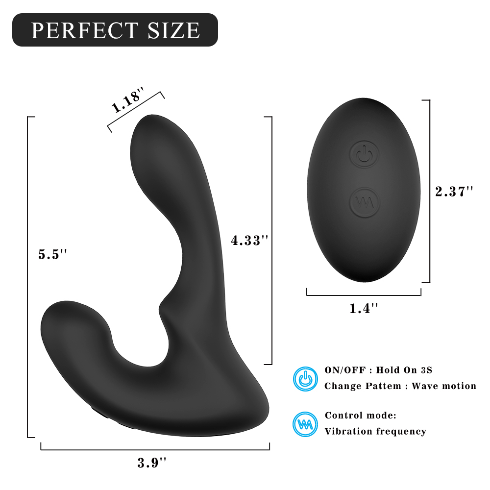 Electric japanese remote control massage prostate sex butt plug anal toys vibrator for men prostate massager【S041-2】