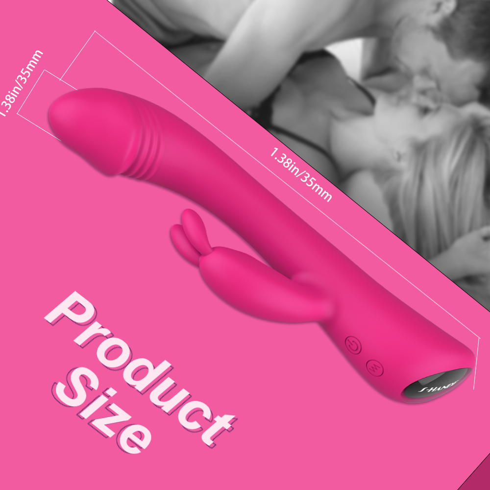 Hot Sale Products 9 Vibration Modes Vagina Penis Dildo Massage Adult Sex Toy Women Rabbit Vibrator【S027-4】