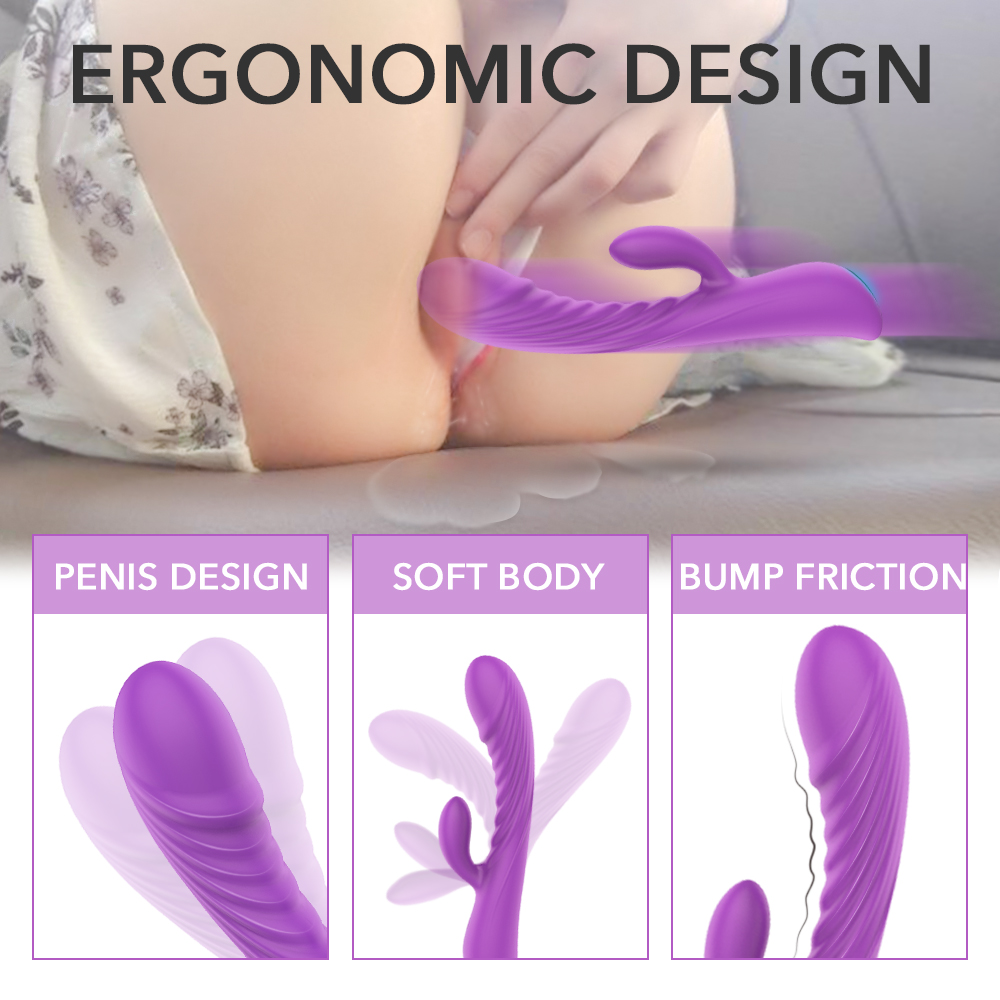 Silicone Sex Products Clitoris Nipple Stimulator Women Adult Couple Sex Toys Vibrating Massage Mini Rabbit Vibrator【S027-5】