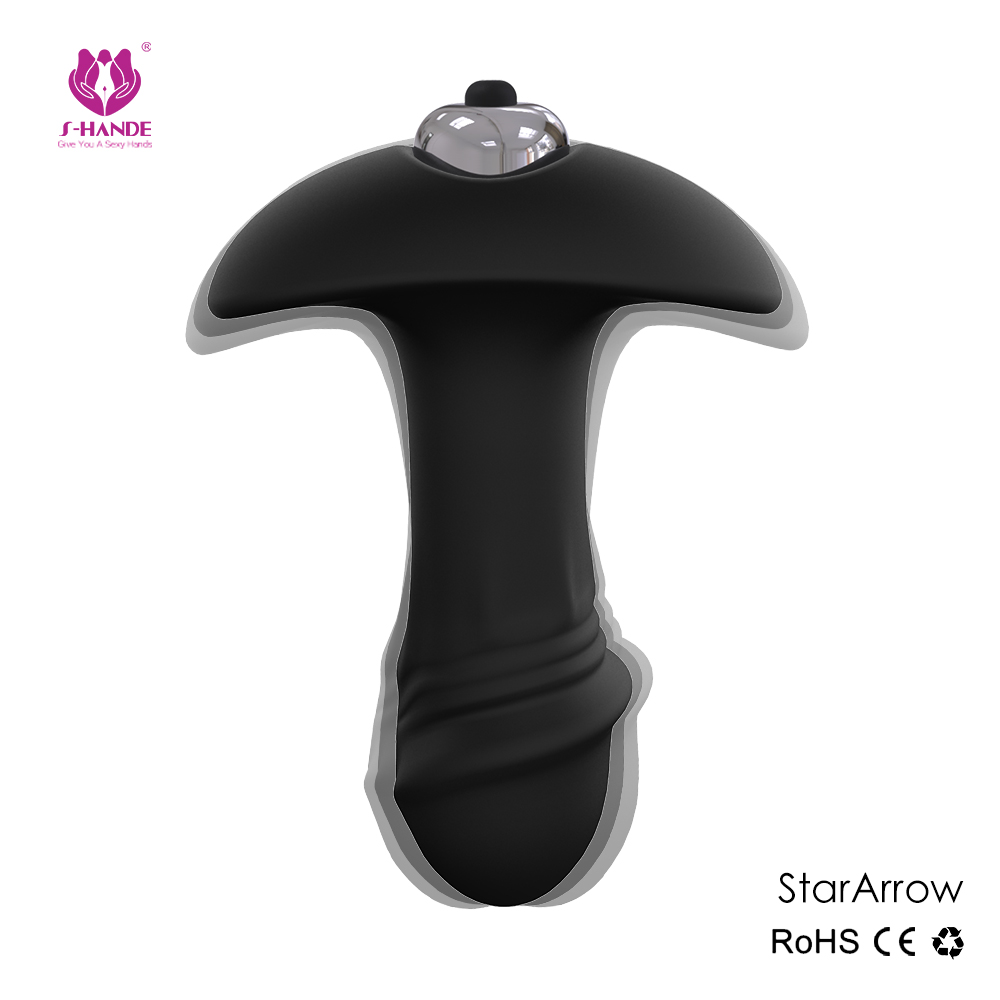 Intensive electric shock anal plug with multi-speeds vibrating male sex toy【S012】