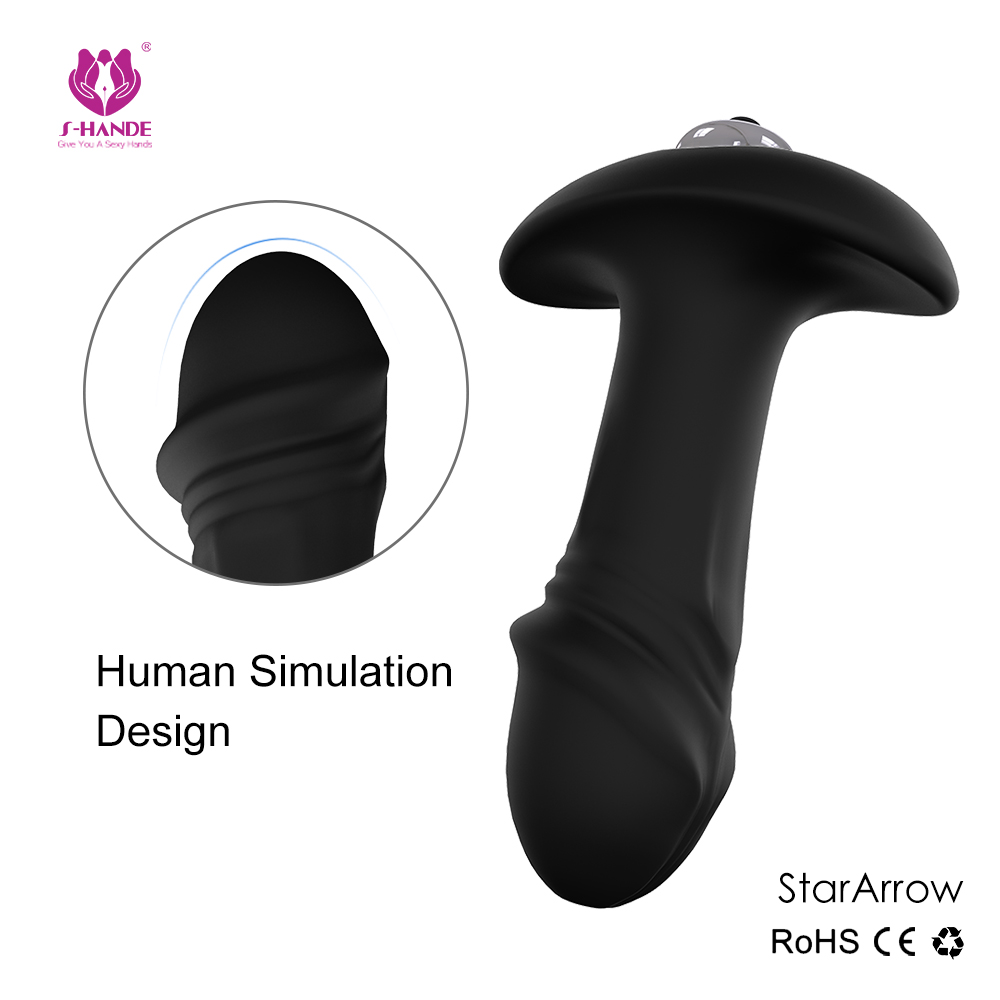 Intensive electric shock anal plug with multi-speeds vibrating male sex toy【S012】