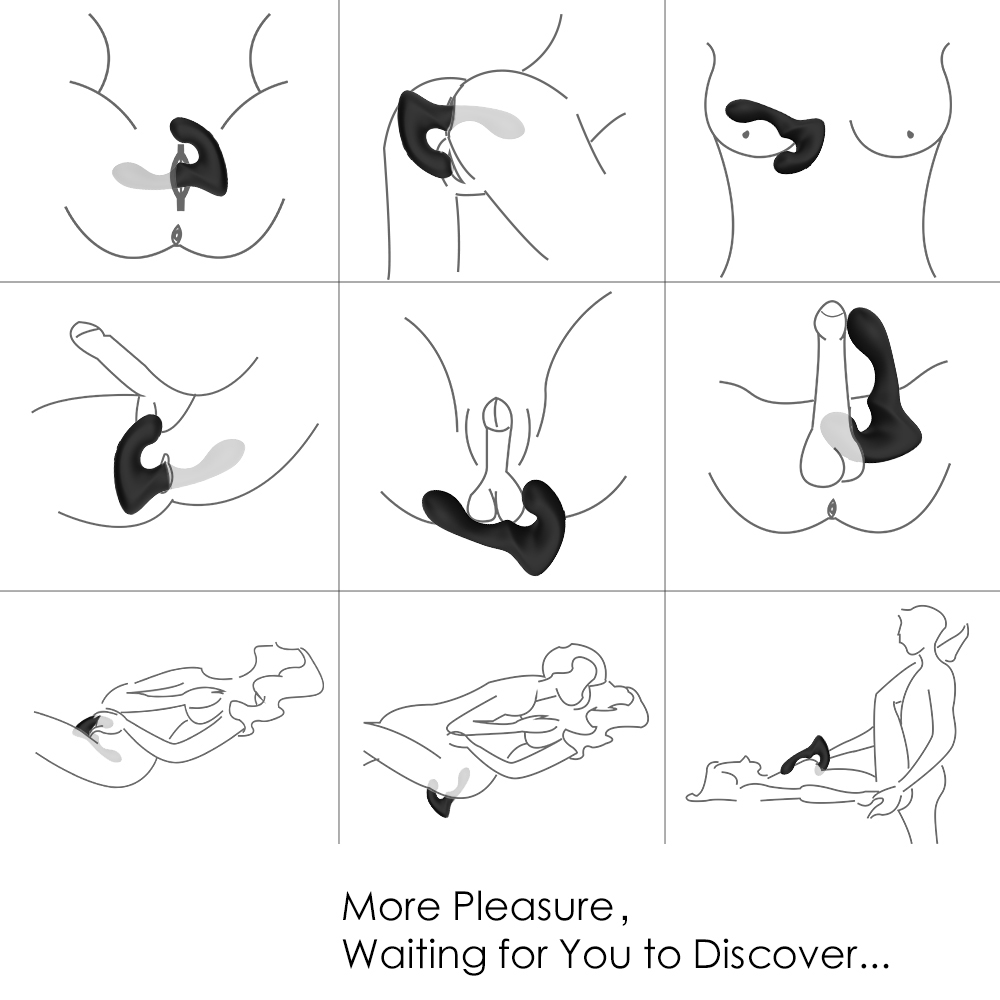 Waterproof Electric Black Silicone Vibrating Prostate massager for Men Homemade anal sex toy【S010】-Prostate Massager-Supply of adult sex toy manufacturers vibrator for women  clitoral sucker -Shenzhen S-HANDE Sex Toys image