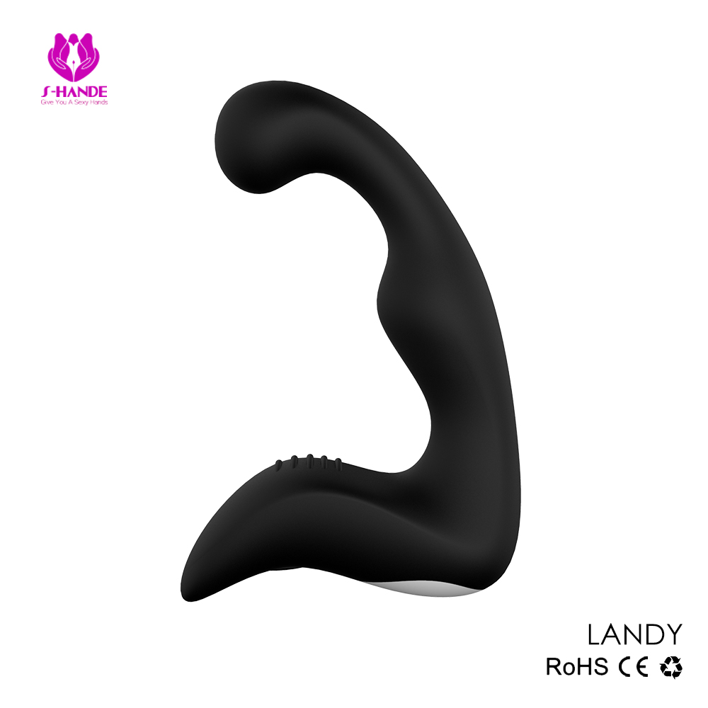 Waterproof Electric Black Silicone Vibrating Prostate massager for Men Homemade anal sex toy【S010】