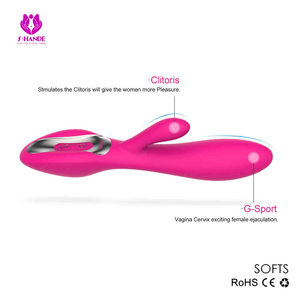 Silicone Sex Products Clitoris Nipple Stimulator Women Adult Couple Sex Toys Vibrating Massage Mini Rabbit Vibrator【S004】