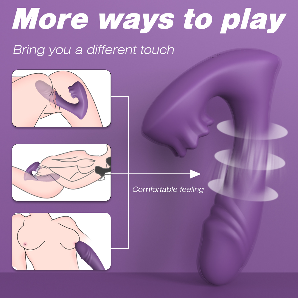 G spot tongue licking vibrator sex toys for women masturbator