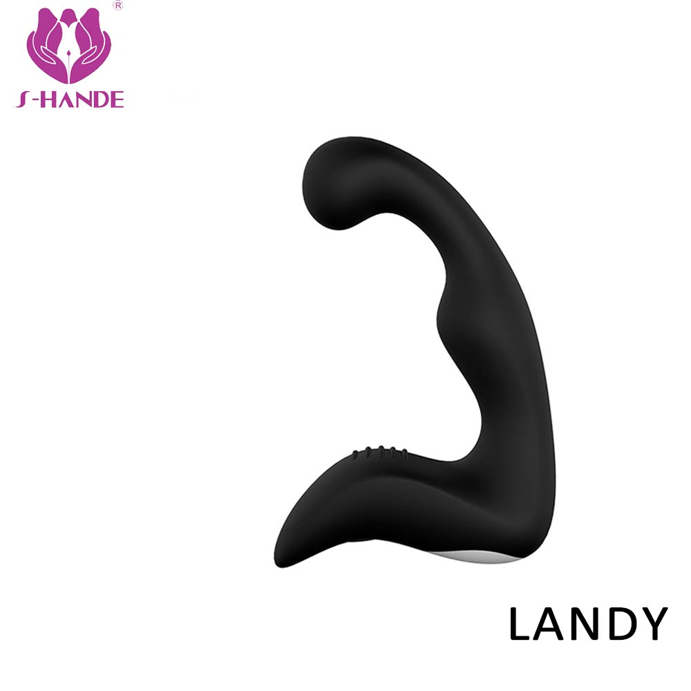 Waterproof Electric Black Silicone Vibrating Prostate massager for Men Homemade anal sex toy【S010】