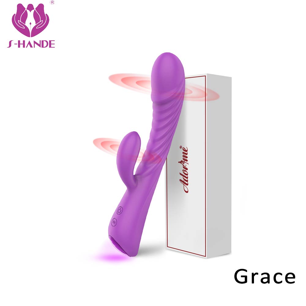 Silicone Sex Products Clitoris Nipple Stimulator Women Adult Couple Sex Toys Vibrating Massage Mini Rabbit Vibrator【S027-5】