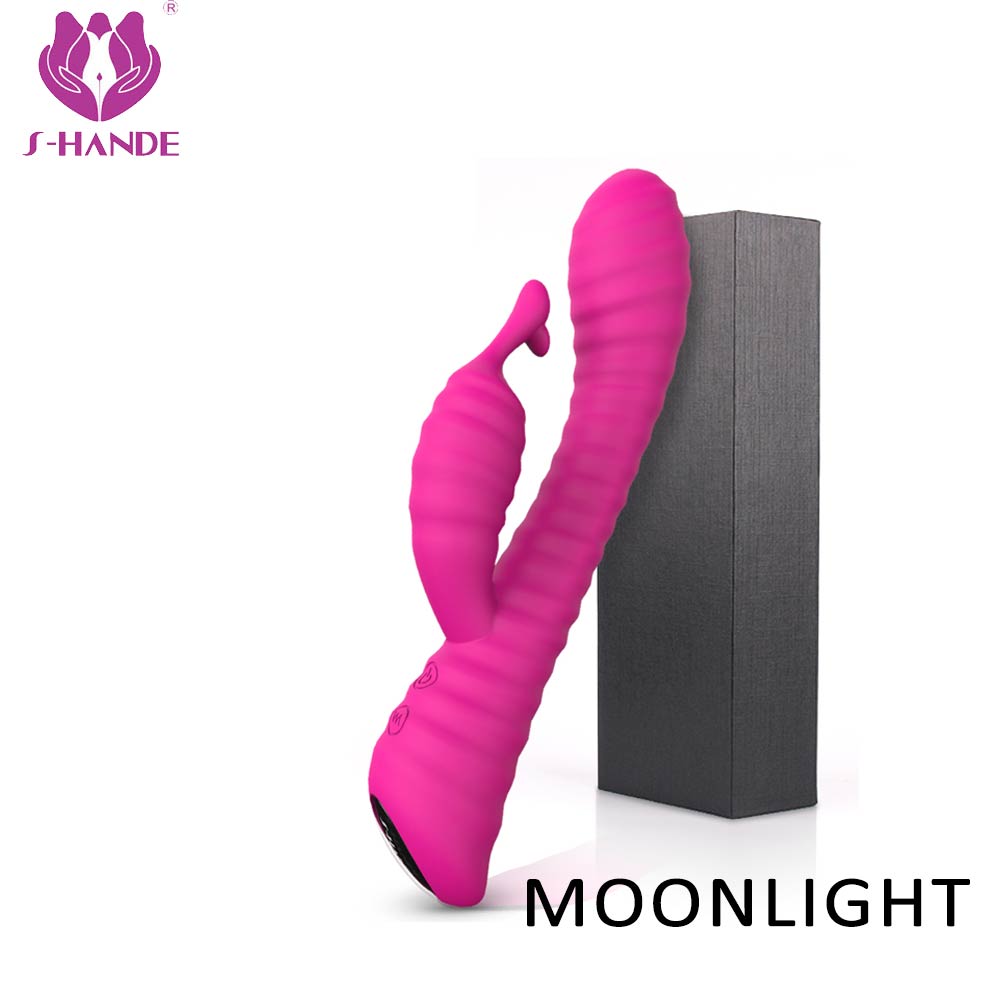 Hot sell adult silicone nipple rabbit vibrator g spot vibrators in sex products women【S027】