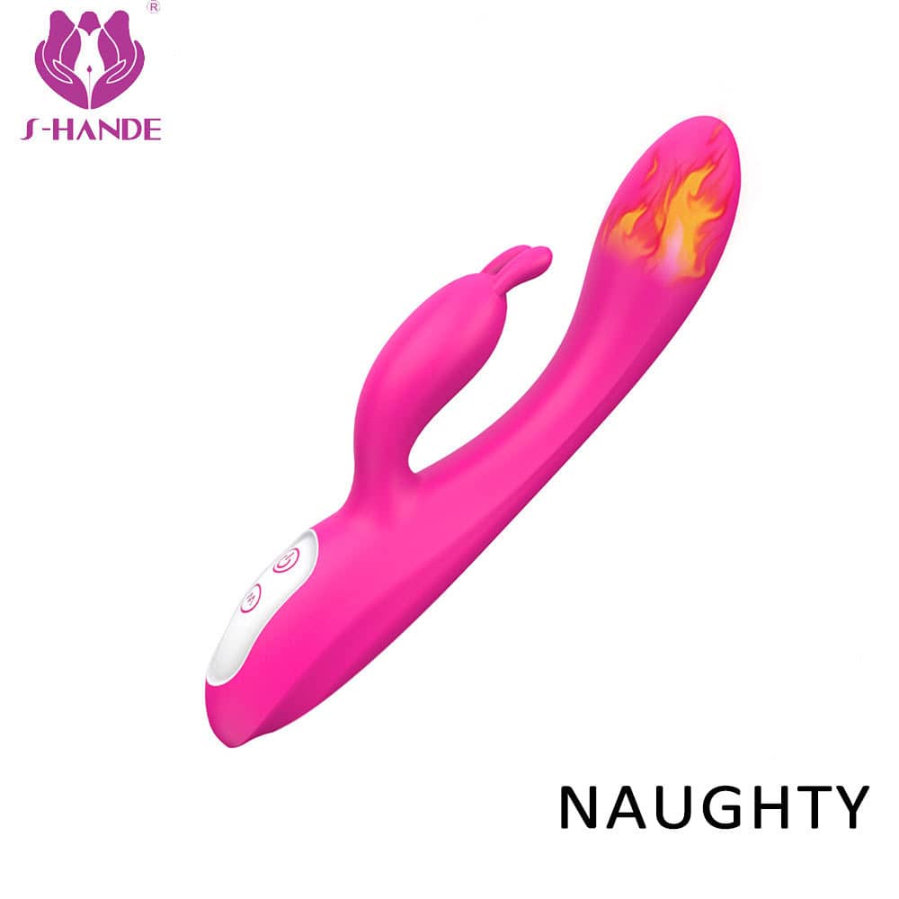 【S103】Heated Vagina Sex Toy, g-spot and c-spot stimulating Rabbit Vibrator for women