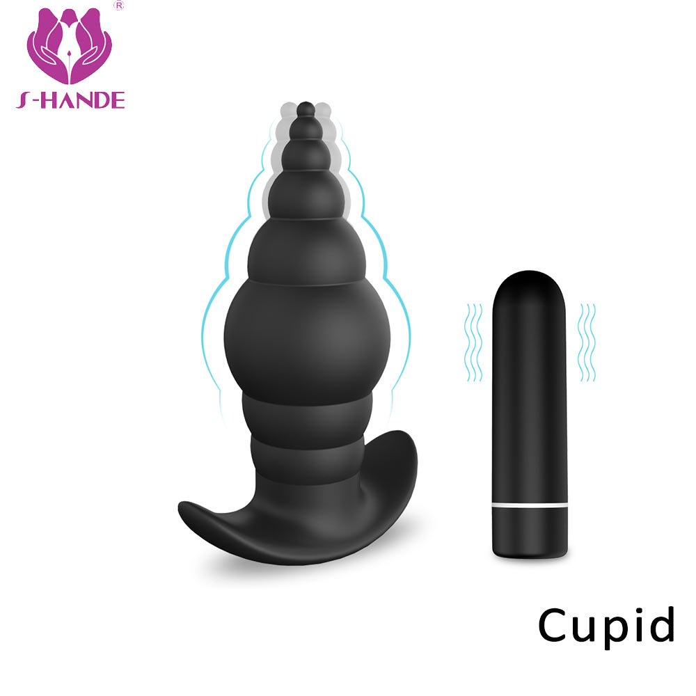 Anal plug prostate massager【S117】 G-spot male backyard vibration masturbation device Women Female Couple