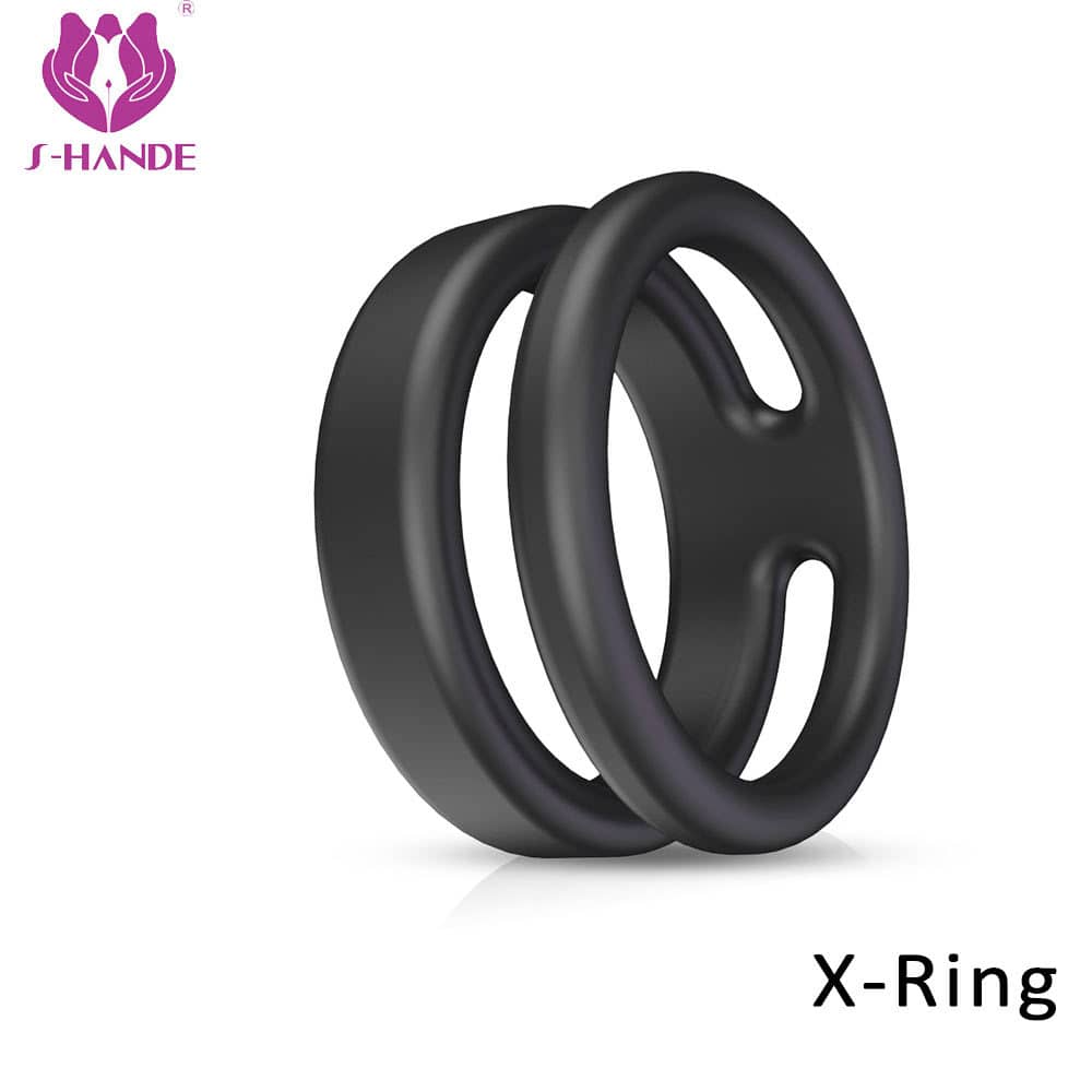 Black Cock ring sex toy massage toys sex adult silicone rubber penis ring sex toys for men【S118-1】