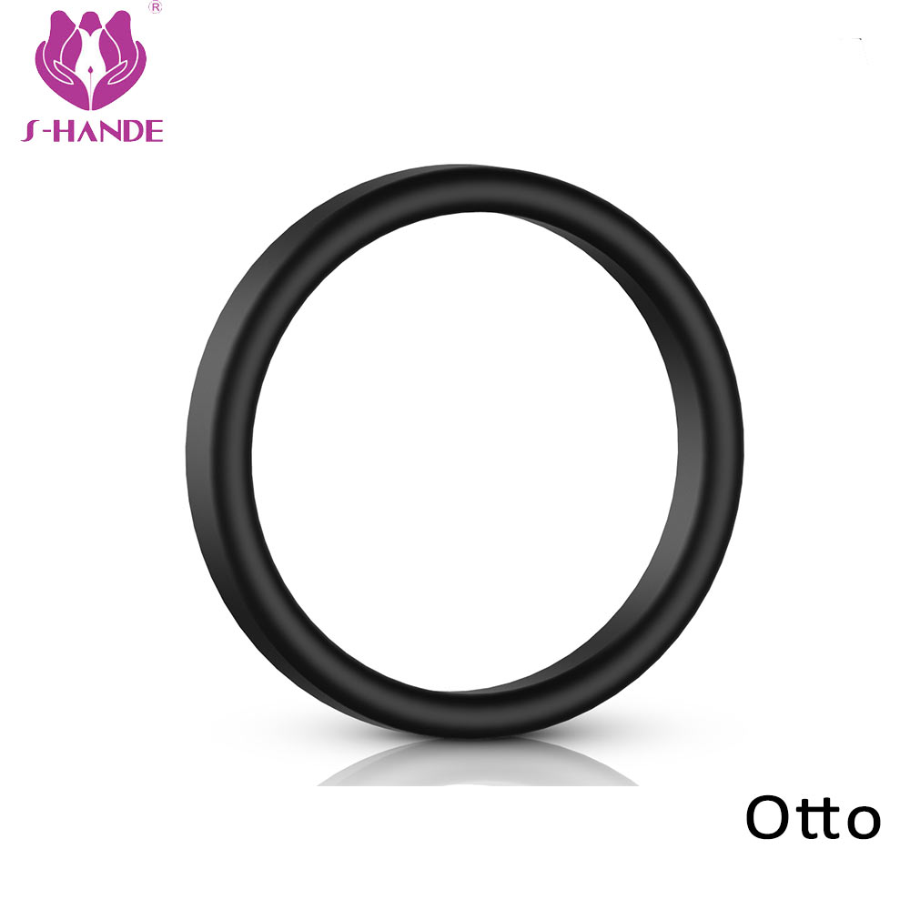 Black Cock ring sex toy massage toys sex adult silicone rubber penis ring sex toys for men【S118-2】