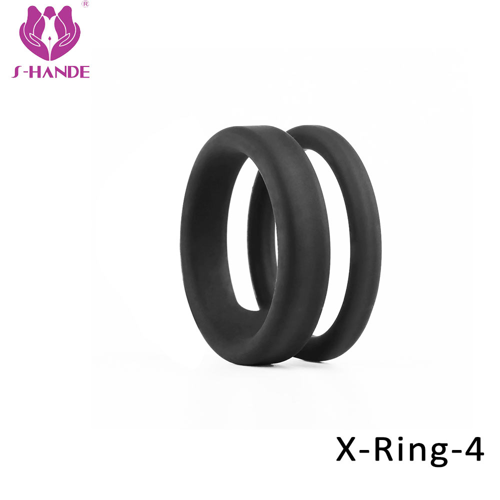 Black Cock ring sex toy massage toys sex adult silicone rubber penis ring sex toys for men【S118-4】