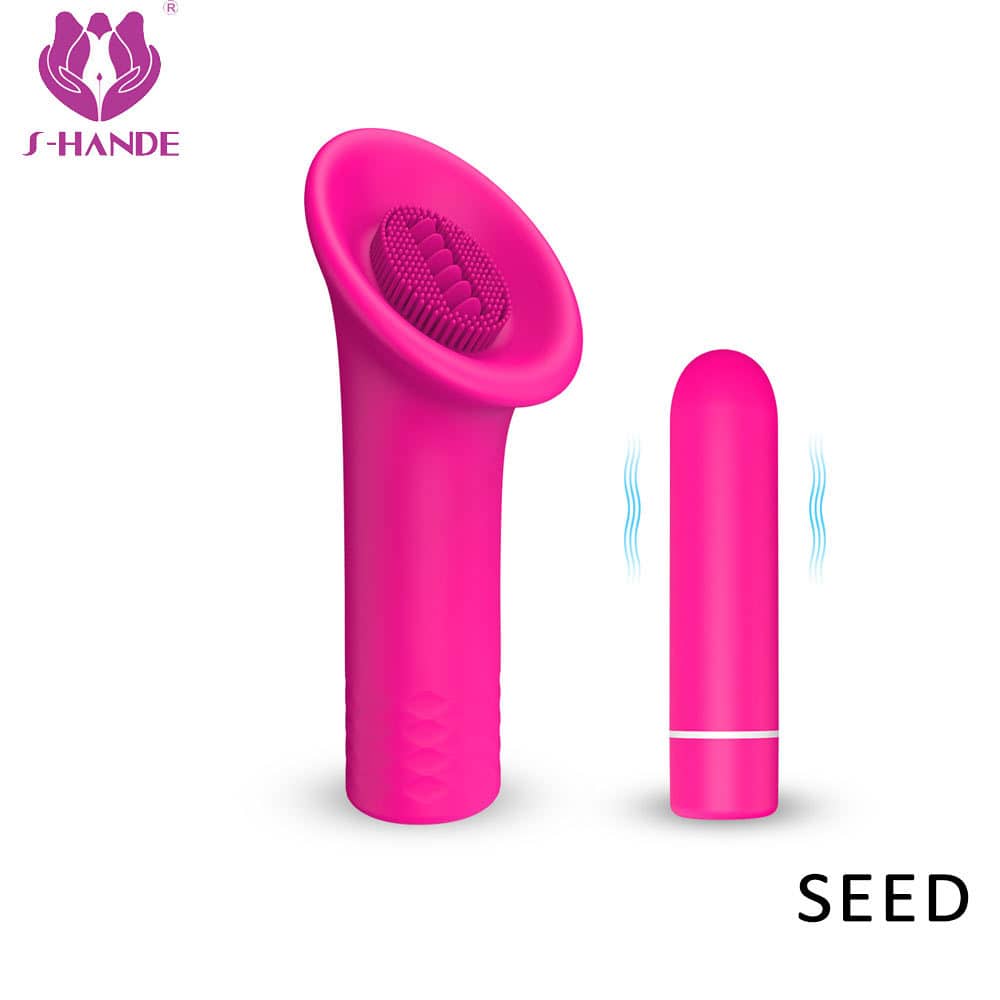 usb rechargeable silicone licking sex toy  vibrator stimulate clitoris tongue massage for women 【S137】